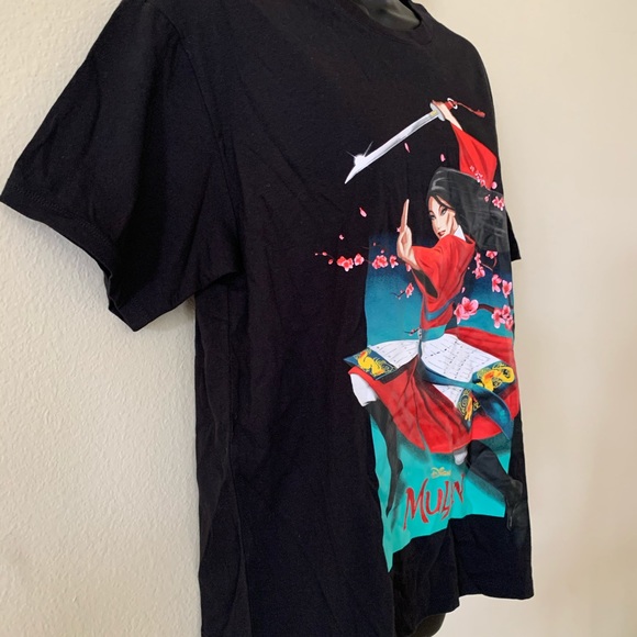Disney Mulan Anime Print Short Sleeve T Shirt - Picture 4 of 6